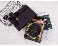 Coffret cadeau de parfum avec logo personnalisé, boîte vide pour cadeau de demoiselle d'honneur avec couvercle