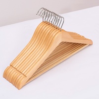 Cintres en bois de qualité supérieure, logo personnalisable, robustes, durables, multifonctionnels, pour vêtements, costumes, manteaux, salon