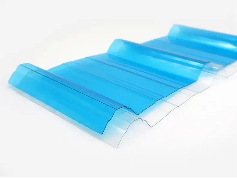 Feuille de polycarbonate transparente 1mm polycarbonate pc plaque ondulée feuille de toiture