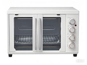 2024 Vente chaude 38L Four <span class=keywords><strong>grille</strong></span>-<span class=keywords><strong>pain</strong></span> électrique à convection avec porte française et double verre 2000W Boîtier en métal Usage domestique - Product Image 3