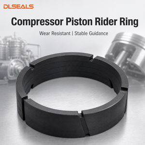 Anello di guida per pistone compressore in PTFE a basso attrito, resistente all'usura, dimensioni personalizzate OEM - Product Image 1