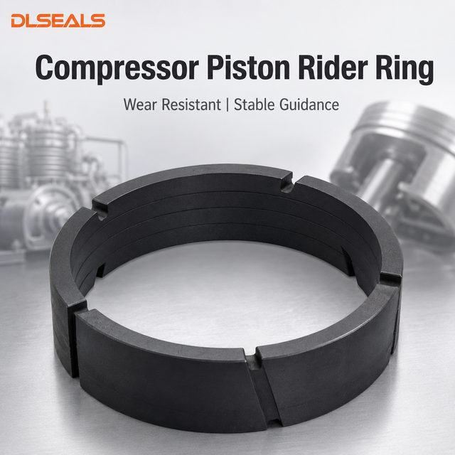 PTFE Compressor Piston Rider Ring Low Friction Wear Resistant OEM Custom Size