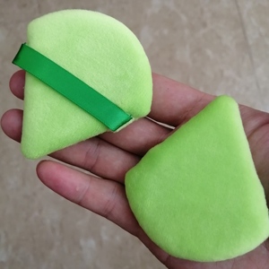 Zonyin - Paquete de 3 Esponjas de Maquillaje Triangulares de Terciopelo <span class=keywords><strong>Negro</strong></span>, con Logotipo Personalizado, Suaves, Mini y Grandes, para Polvo Facial - Product Image 5