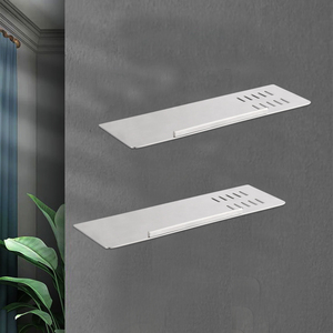 Swifthorse ชั้นสแตนเลสติดผนังเข้ามุมแบบทันสมัยพร้อมช่องระบายน้ำ-ทำความสะอาดง่ายชั้นวางของอเนกประสงค์ในครัว - Product Image 6