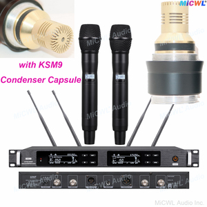 ระบบดิจิทัลไมโครโฟนไร้สาย ULXD4D 500เมตร KSM9เครื่องควบแน่นสีทองชุดหูฟัง Beta54แบบถือ KSM9-II - Product Image 5