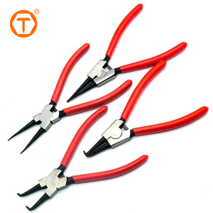 Heavy Duty 4Pcs 7" External Internal Circlip Pliers Kit Spring Loaded Snap Ring Pliers <strong>Set</strong> for Ring Remover Retaining - Product Image 4