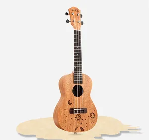 מפעל ישיר מכירה קלאסי סגנון 23 אינץ ukulele לקונצרט נסיעות מוצק עץ ukulele