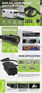 Cable <span class=keywords><strong>de</strong></span> Remolque <span class=keywords><strong>de</strong></span> 8 Pies con Conector <span class=keywords><strong>de</strong></span> 7 Vías en Línea y Caja <span class=keywords><strong>de</strong></span> Conexiones Resistente a la Intemperie, Cable <span class=keywords><strong>de</strong></span> Remolque <span class=keywords><strong>de</strong></span> 7 Vías para Autocaravana - Product Image 6