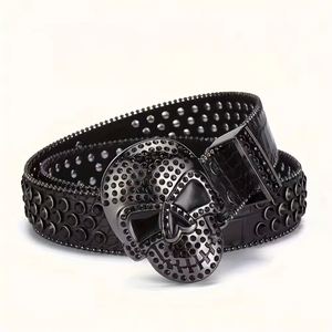 Cinturón Hombre High-end Y2K Wenzhou Belt Versátil Skull Trendy Punk Hip-hop Ventas directas de fábrica - Product Image 3