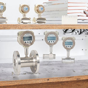 Digitale vloeibare dieselbrandstof water 4-20mA uitgang DN10 DN50 roestvrijstalen klemflens schroefdraad turbine debietmeter OEM 0,5% - Product Image 3