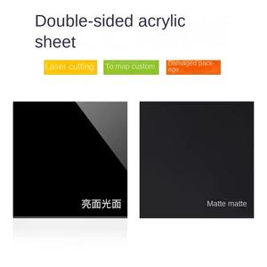 <span class=keywords><strong>Plaque</strong></span> acrylique noire personnalisée miroir mat givré lunette en plastique <span class=keywords><strong>translucide</strong></span> pour ombrage <span class=keywords><strong>plaque</strong></span> de fond gravure - Product Image 4