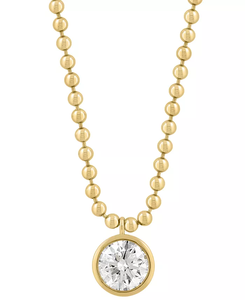 Collar con Colgante <span class=keywords><strong>de</strong></span> Diamante <span class=keywords><strong>de</strong></span> Laboratorio con Corte Esmeralda <span class=keywords><strong>y</strong></span> Engaste <span class=keywords><strong>de</strong></span> Bisel en Oro Sólido Amarillo <span class=keywords><strong>de</strong></span> 18K, Colgante Solitario <span class=keywords><strong>de</strong></span> Diamante - Product Image 6