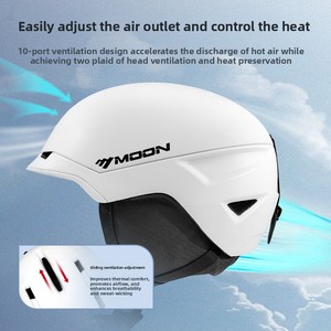 <span class=keywords><strong>Casco</strong></span> de esquí ajustable Moon Cross-Border para <span class=keywords><strong>mujer</strong></span>, ventilado de una pieza para deportes de invierno, seguridad deportiva dual para exteriores - Product Image 2