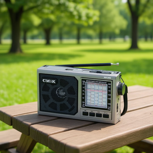 Radio portable CMIK avec lecteur MP3 FM AM SW 8 bandes, fente pour carte USB SD MK 998 - Product Image 3