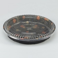 LOKYO Vente en gros de boîtes rondes jetables en plastique thermoformé pour sushis et gâteaux, barquettes à emporter pour le déjeuner