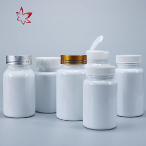 Customize Medicine/ Pharmaceutical/ Capsule/ Health Supplement Vitamin <b>Product</b> PET White Bottle with Customize Flip Top Cap - Product Image 1