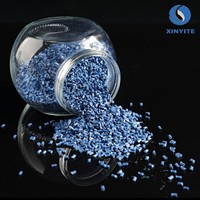 Matériau plastique PBT GF30 de qualité pour moulage par injection renforcé de fibres de verre à 10%-40%, couleur bleue