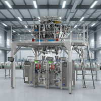 Machine d'emballage verticale professionnelle RL520K pour chips, noix, bonbons, granulés et poudres, avec une vitesse élevée et une précision de dosage de précision
