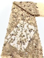 2026 renda haute couture dengan bunga di mawar emas pink