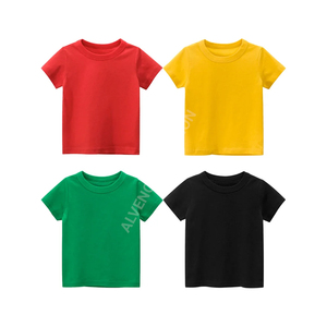 Camiseta personalizada de calidad de exportación altamente recomendada para niños, camiseta de gran tamaño de algodón liso con hombros caídos y manga corta con cuello redondo para niños - Product Image 4