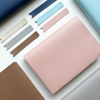 Couverture de journal de voyage élégant en cuir PU planificateur Journal périodiques couverture support pour ordinateur portable