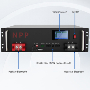 מערכת סוללות LiFePO4 48V ניתנת לערום והתקנה בארון, תומכת CAN, היברידית סולארית לרשת, 10 קילוואט-שעה, 6000 מחזורי טעינה. - Product Image 2