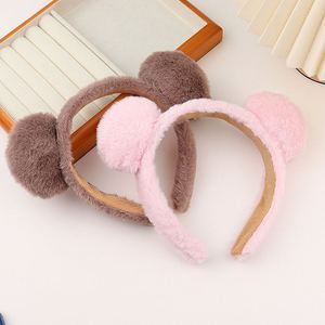 Serre-têtes à oreilles d'ours en peluche mignons, accessoires pour fêtes d'anniversaire - Product Image 2