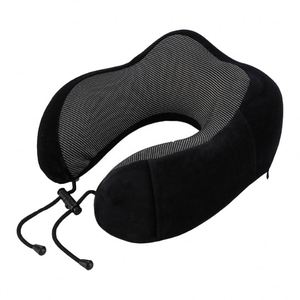 Luxury Velvet Soft Space Memory Foam Neck Solid U-Shape Cervical Healthcare Travel Pillow With Slow Long Head - Product Image 1