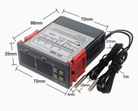 Thermomètre numérique avec écran LED, contrôle par application intelligente, boîtier en aluminium IP43, résolution 0,1°C, capteur infrarouge 320x240, sonde de 300 mm