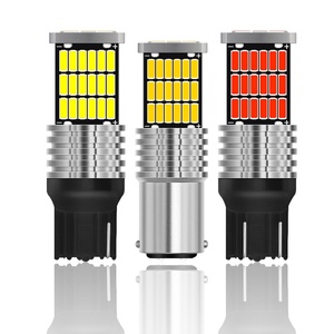 Lampadina LED Canbus S25 12V <span class=keywords><strong>1156</strong></span>/BA15S/BAU15S <span class=keywords><strong>P21W</strong></span>/PY21W 1157 BAY15D P21 5W 4014 45SMD Nuova Luce di Segnalazione e Freno per Auto e Moto - Product Image 2