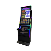 Machines de jeu vidéo à écran plat incurvé de 32 43 pouces avec écran tactile vertical et éclairage LED