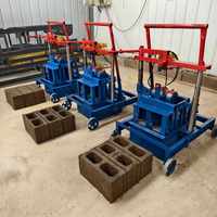 Meilleure vente 2-45 machine de fabrication de briques mobile machine de formage de blocs simple et efficace