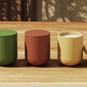 C & H Home Decoration Pot à <span class=keywords><strong>bougie</strong></span> en terre cuite mate Velas Para Decoracion Pot à <span class=keywords><strong>bougie</strong></span> en argile céramique vide nordique - Product Image 4
