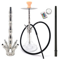 Réalisation OEM ODM Dernier Style le Plus Populaire Chicha Russe en Acier Inoxydable Narguilé Haut de Gamme Européen HOOKAH