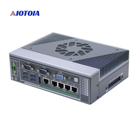 Contrôleur de vision embarqué sans ventilateur, PC industriel en boîtier, processeur Core Ultra 7 165H, 5 LAN, 4 USB, 2 COM, entrée d'alimentation CC 24V, M62