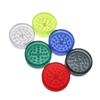 Broyeur à herbes en plastique de haute qualité 60 mm 2025, broyeur à tabac en plastique personnalisé en gros avec impression de logo et durable