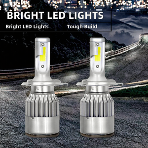 Faros LED COB de 72W a Precio de Fábrica, H1 H4 H7 H11 9006 C6 7600LM, Faros Delanteros LED para Automóvil - Product Image 2