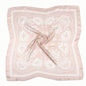 Luxury Fashion <b>Square</b> Head Neck <b>Scarf</b> Bandana Style Custom Printed Women Girl <b>Scarves</b> 27.5" Four Seasons Breathable Pure Cotton - Product Image 2