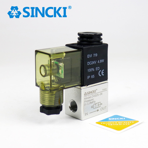 Válvula Solenoide Simple AirTAC Tipo 2V025-06/08, 12 VCC, 2/2 Vías, para Sistema de Oxígeno de Ambulancia, Medio de Trabajo: Aire - Product Image 1