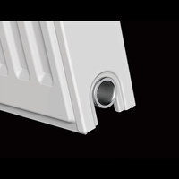 Radiateur de chauffage hydronique domestique, radiateur mural horizontal en acier doux, radiateur de chauffage central à haute efficacité énergétique
