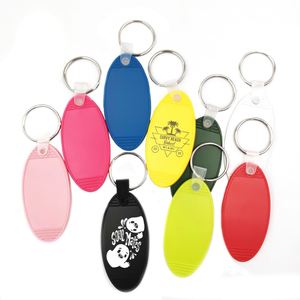 Personalized Oval <b>Keychain</b>, <b>Customized</b> Text or Logo Key Tag, Retro Motel <b>Keychain</b>, Bulk Keys, Wedding Favors Party Gift - Product Image 2