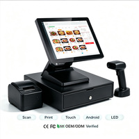 Moniteur tactile capacitif POS USB VGA TN IPS 15/15,6 pouces pliable pour bureau, compatible Linux/Windows – Approvisionnement direct usine