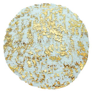Sous-verres jetables écologiques classiques en tissu métallisé brillant à paillettes dorées, ronds de 300 mm, pour nappes et dessous de plat de mariage - Product Image 1