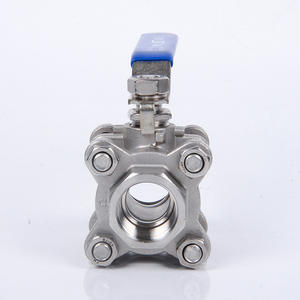 วาล์วบอลสามชิ้นสแตนเลส 304 แบบกำหนดเอง Q11F-16P แบบฟูลบอร์ พร้อมเกลียวในและซีลแข็ง - Product Image 2