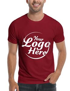 T-shirts de base décontractés personnalisés pour hommes T-shirts de refroidissement à col rond en coton uni ultra doux - Product Image 5