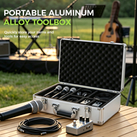 Mallette à outils en alliage d'aluminium en gros, mallette portable pour équipement, valise de transport, boîte à outils de sécurité extérieure