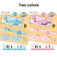 Machine à bulles élastiques pour enfants, bâton à bulles extensible pour l'extérieur, baguette magique rechargeable avec lumières et musique