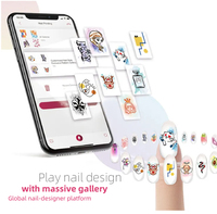 Machine à vernis à ongles haute vitesse 8s, 4800 dpi, appareil de manucure automatique avec connexion Wi-Fi, téléchargez vos propres photos d'ongles