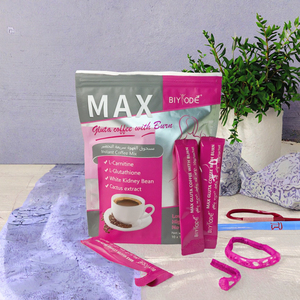 Luxe <span class=keywords><strong>Max</strong></span> Curve Slim Caffè con L-Glutatione e Collagene, Gusto Neutro, Confezione in Bustina, Integratori Alimentari, Grado Alimentare, Brucia Grassi - Product Image 3