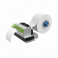Imprimante thermique 80 mm 203 dpi pour kiosque, impression rapide de reçus, codes-barres, design compact et robuste, USB pour terminal de banque automatique et de libre-service